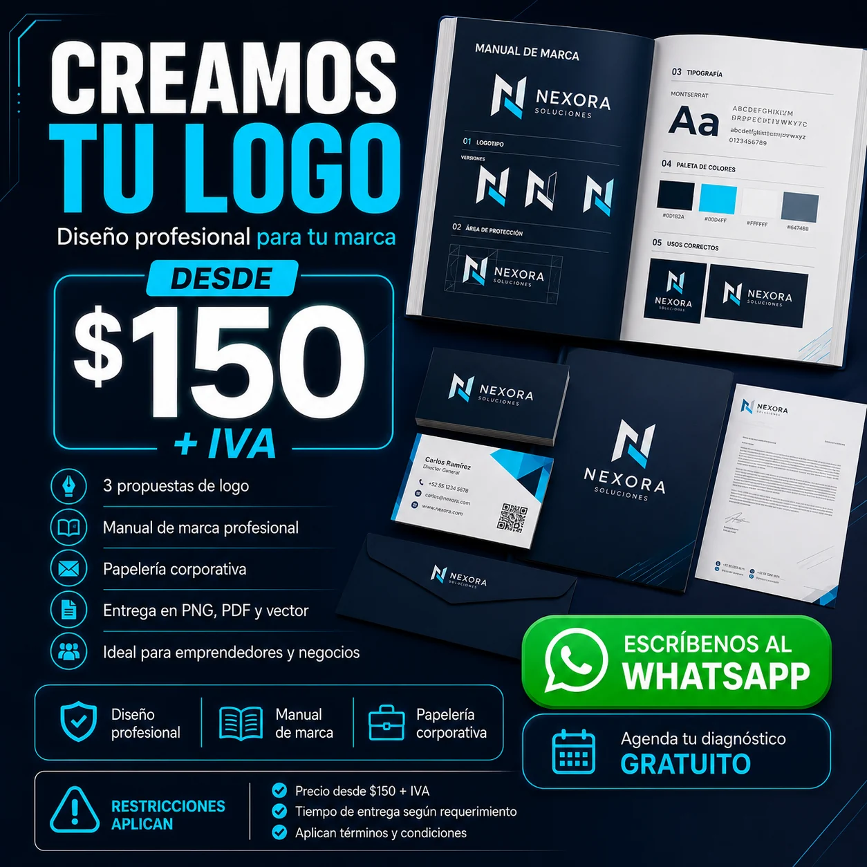 Servicio de creación de logo profesional